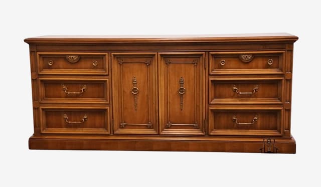 EMPIRE FURNITURE Italian Neoclassical Tuscan Style 76" Triple Door Dresser  - $750 | Kashew | Kashew
