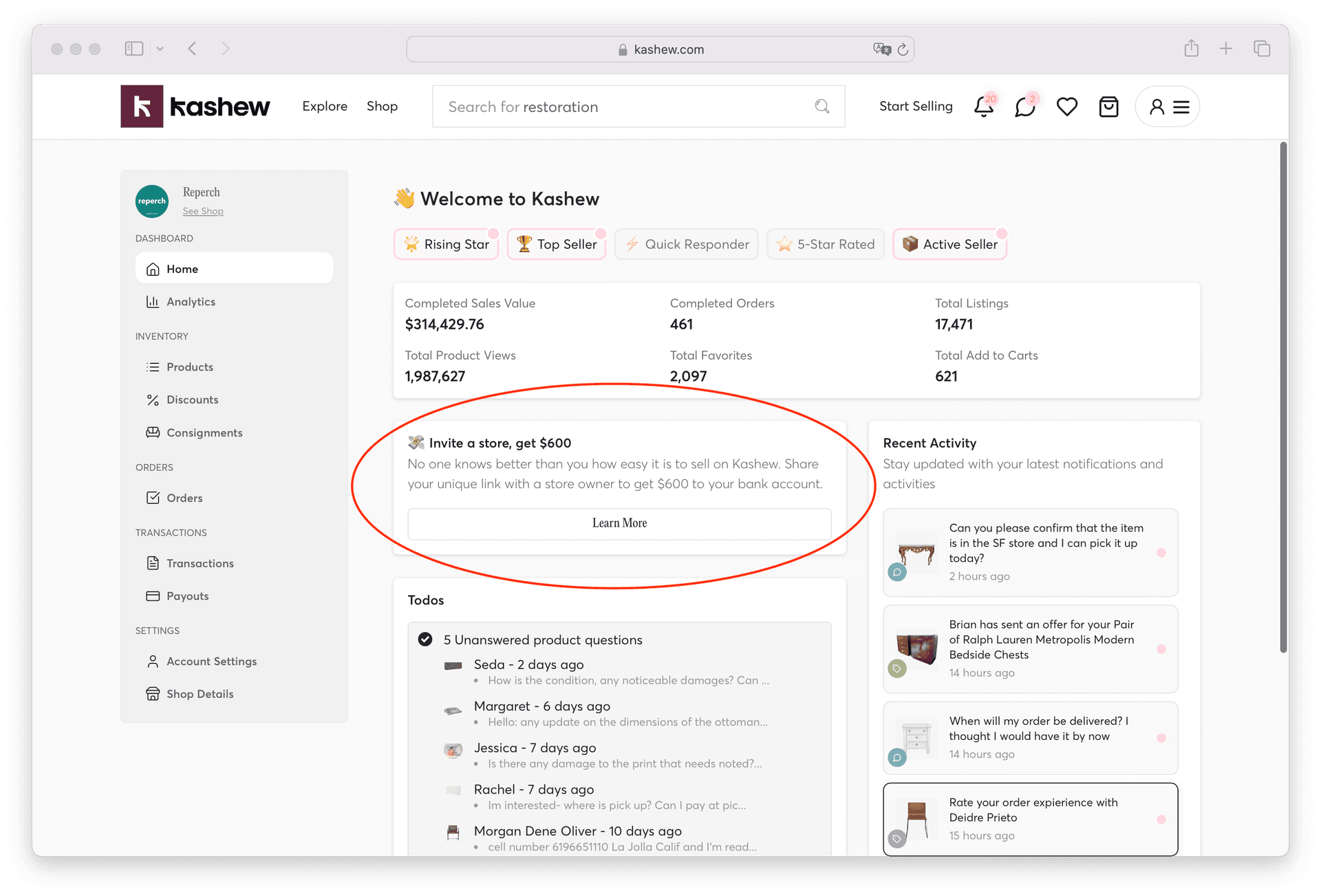 Referral bonuses