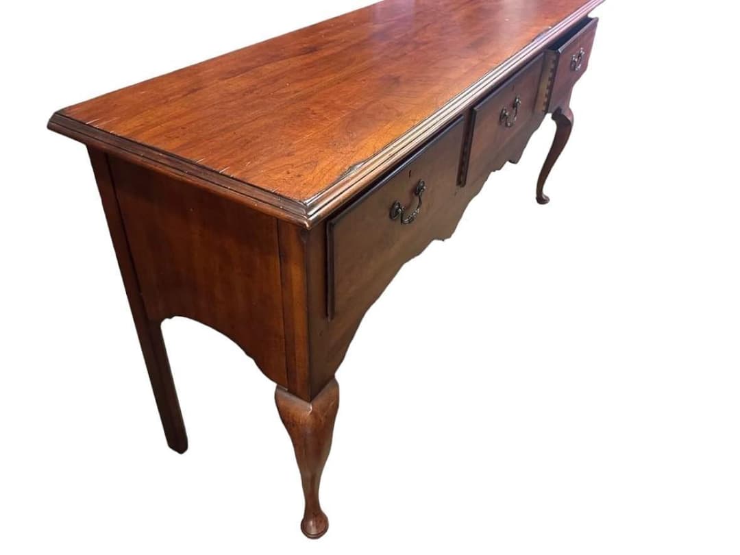 Drexel Heritage Cherry Wood Buffet Credenza - Vintage Late 20th